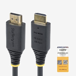 StarTech 1.6ft Premium Certified 4K 60Hz HDMI Cable 8ST10446905