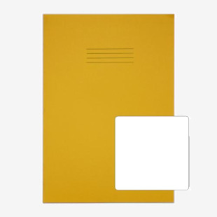 RHINO 13 x 9 Oversized Exercise Book 48 Page, Yellow, B (Pack of 10) PVDU048-113-8