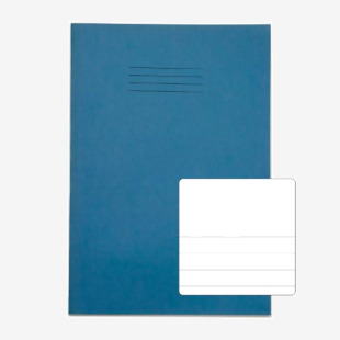 RHINO 13 x 9 Oversized Exercise Book 48 Page, Light Blue, TB/F12 (Pack of 10) PVDU048-400-6