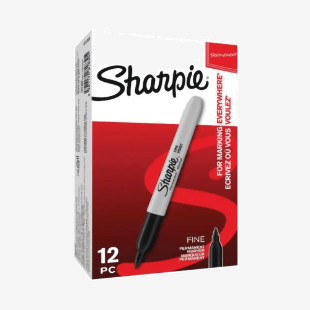 Sharpie Permanent Marker Fine Black (Pack of 12) S0810930 GL52211