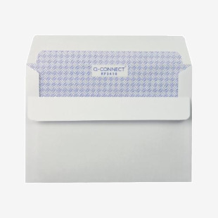 Q-Connect C6 Envelope Low Window Self Seal 90gsm White (Pack of 1000) 7041 KF3410