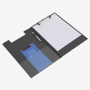 Rapesco Foldover Clipboard Foolscap Black VFDCB0L3 HT03078