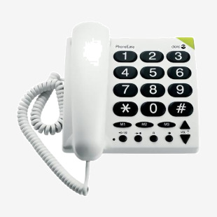 Doro Big Button Telephone White 311C DRO02685