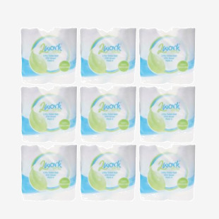 2Work Recycled Toilet Roll 2-Ply 200 Sheets (Pack of 36) KF03809 KF03809