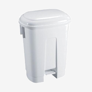 Derby Plastic Pedal Bin 60L White 348011 SBY14758