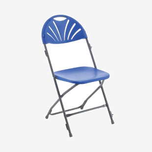 Titan Folding Chair 445x460x870mm Blue KF78658 KF78658