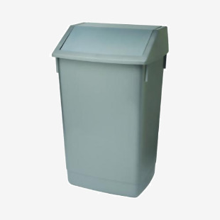 Addis Fliptop Bin 60 Litre Metallic Grey (Heavy duty commerical quality) AG813418 AG813418