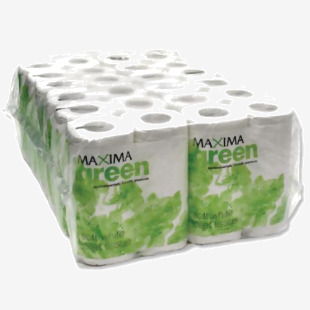 Maxima Green 2-Ply White Toilet Roll 200 Sheet (48 Pack) KMAX200G CPD43427