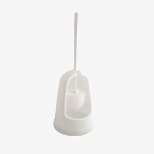 2Work Plastic Toilet Brush Set White P3309 CX00327