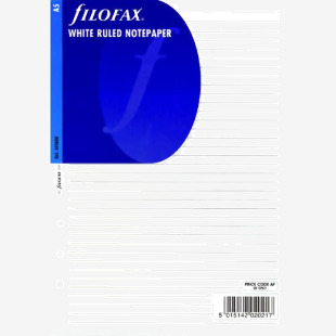 Filofax Refill A5 Ruled Paper White (25 Pack) 343008 FX343008