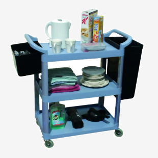 GPC 3 Shelf Service Trolley Grey HI424Y GA27041