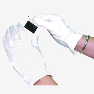 White Large Knitted Cotton Gloves (10 Pack) GINCME HEA00696