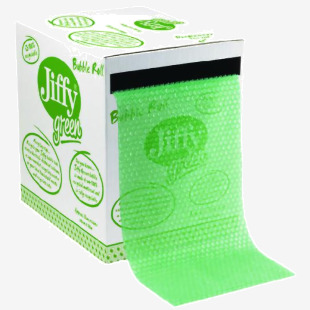 Jiffy Recycled Bubble Box Roll 300mmx50m Green 43010 JF79371