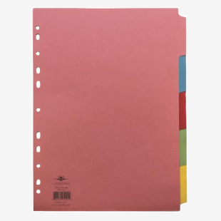 Concord Divider 5-Part A4 160gsm Multicoloured 71199J11 JT71199