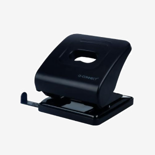 Q-Connect Standard Duty Hole Punch 30 Sheet Black 827P KF01235