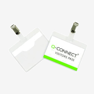 Q-Connect Visitor Badge 60x90mm (25 Pack) KF01560 KF01560