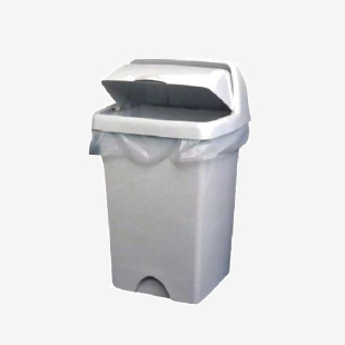 2Work Swing Bin Liner 45 Litre White (Pack of 1000) KF73379 KF73379