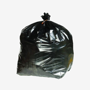 2Work Extra Heavy Duty Refuse Sack Black (Pack of 200) KF76961 KF76961