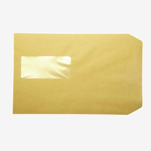 Q-Connect C5 Envelopes Window Pocket Peel and Seal 115gsm Manilla (Pack of 500) KF97370 KF97370