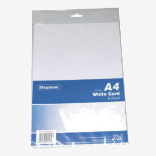 Stephens White A4 Craft Card x10 Sheets (Pack of 8) RS045656 RS04565