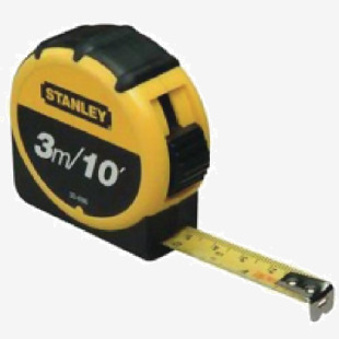 Stanley Retractable Tape Measure with Belt Clip 3 Metre 0-30-686 SB30486