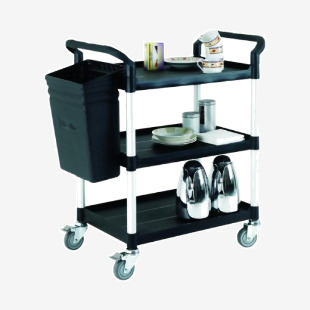 Black Open Service Trolley Cart 309620 SBY05623