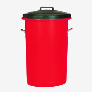 Heavy Duty Coloured Dustbin 85 Litre Red 311969 SBY06639