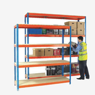 Heavy Duty Painted Additional Shelf 1500x450mm Orange/Zinc 378850 SBY92218