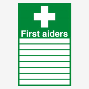 Safety Sign First Aiders Self-Adhesive 300x200mm FA01926S SR11149