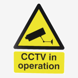 Warning Sign CCTV In Operation PVC 400X300mm CTV3BR SR71956