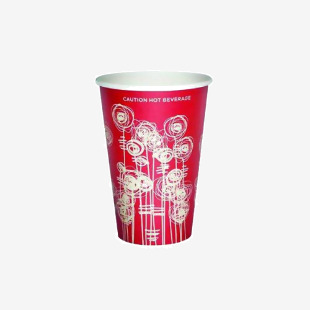 Paper Vending Cup 9Oz 25cl Swirl Design (Pack of 1000) HHPAVC09A AS30037