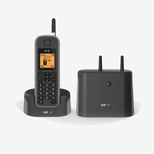 BT Elements 1K DECT Cordless Telephone Black Grey 079482 BT61694