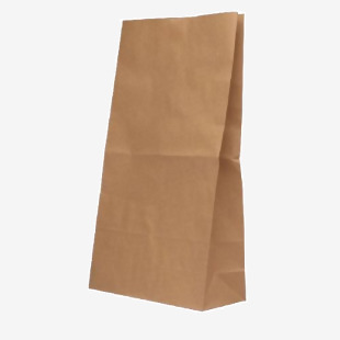 Brown Paper Bags 215x90x385mm 6.5kg (Pack of 125) 9430022 DC01158