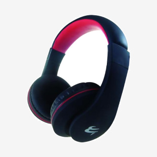 Connekt Gear HP530 PC On-Ear Headset with In-Line Microphone and Volume Control BlackRed 24-1530 GR40228