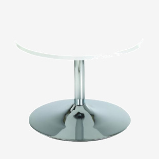 Jemini Bistro Table with Trumpet Base Low600x600x420mm White KF838812 KF838812