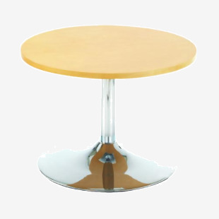 Jemini Bistro Table with Trumpet Base Low600x600x420mm Beech KF838813 KF838813