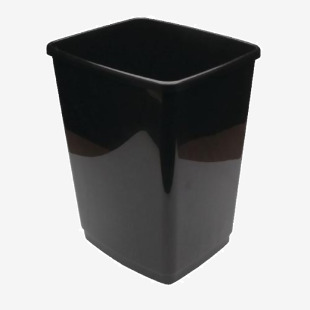 2Work Swing Bin Base 50 Litre Black 2W02381 2W02381