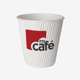 Mycafe 12oz Ripple Wall Hot Cups (Pack of 500) HVRWPA12V MYC77613