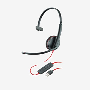 Plantronics Blackwire Monaural C3210 USB-A 209744-101 PLR16016