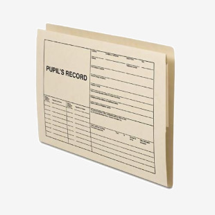 Railex Easifile Pupil Record File 4596 Foolscap 350gsm Ivory PK25