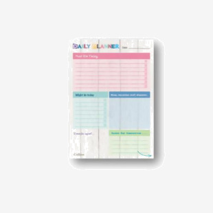 Collins Brighton Daily Planner Desk Pad DPDA5-01 CD77183