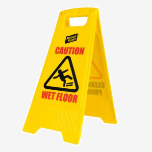 Purely Protect Wet Floor Sign Free Standing 62x30cm PP9102