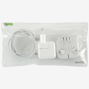 Leitz Complete Traveller Zip Pouch, Clear, Plastic, Size: S (Pack 2) 40070000