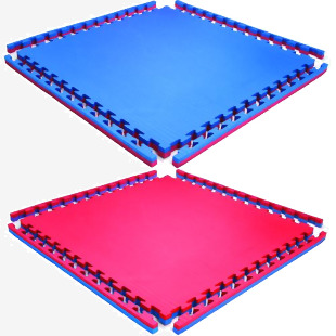 Beemat Jigsaw 1x1m 40mm Bluered