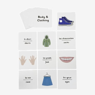 French Dice Cards - Body And Clothing