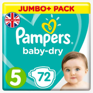 Pampers Baby Dry S5 72 Pack