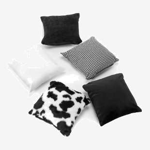 Black and White Sensory Cushions - Pack