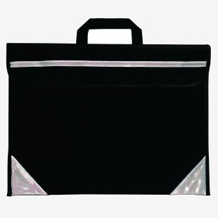 Duo Unprinted Book Bag Black