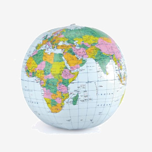 400mm Political Inflatable Globe