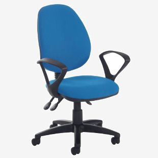 Vantage 3 Lever Fixed Arms Chair Blk